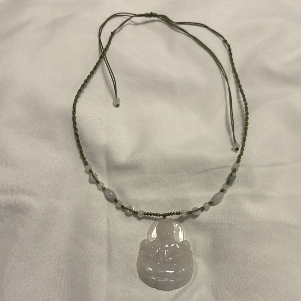 Jade Buddha Pendant Necklace